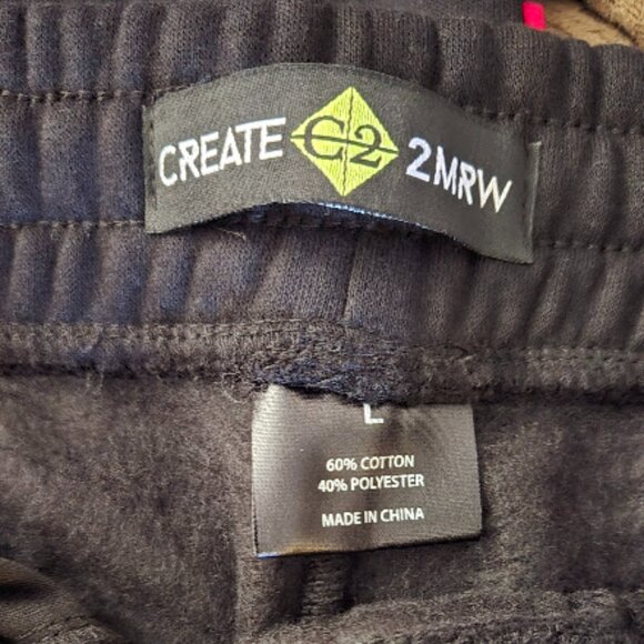 CREATE 2MRW BLACK AND PINK JOGGERS - Picture 5 of 6